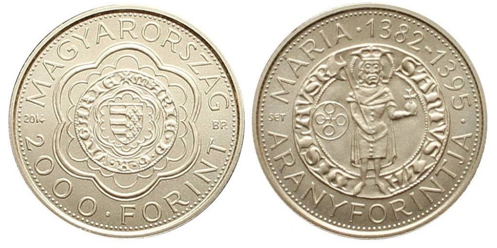 2000 forint Mária aranyforint 2014 BU